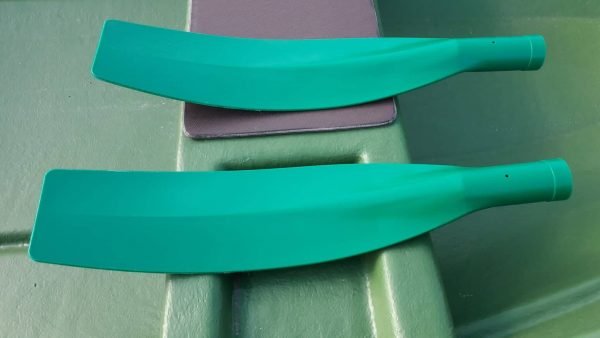 Wooden oars with PE blade 240 cm